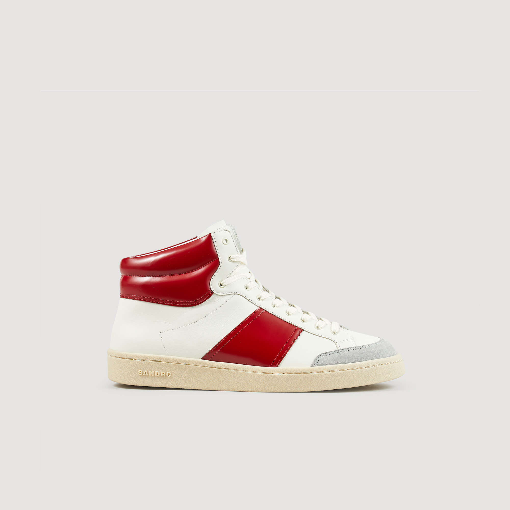 Sandro cow Mid-top sneakers